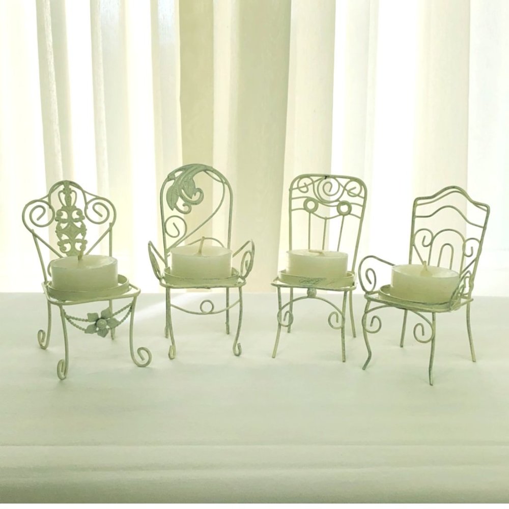 (48) Kate Aspen Novelty Chair Tealight Candles